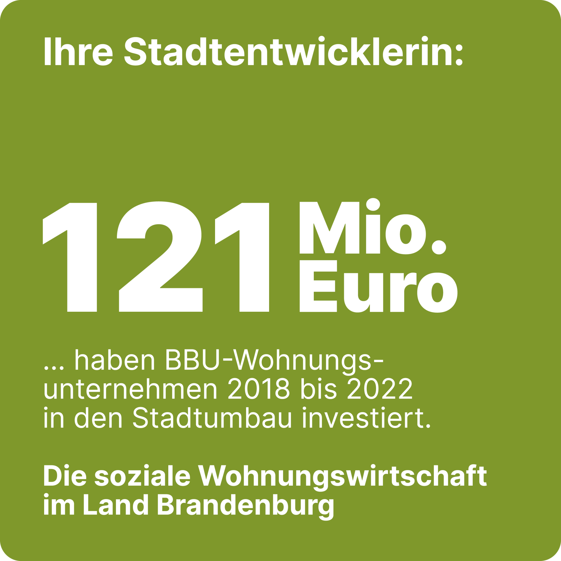 Landtagswahlen 2024 Brandenburg Kampagne BBU