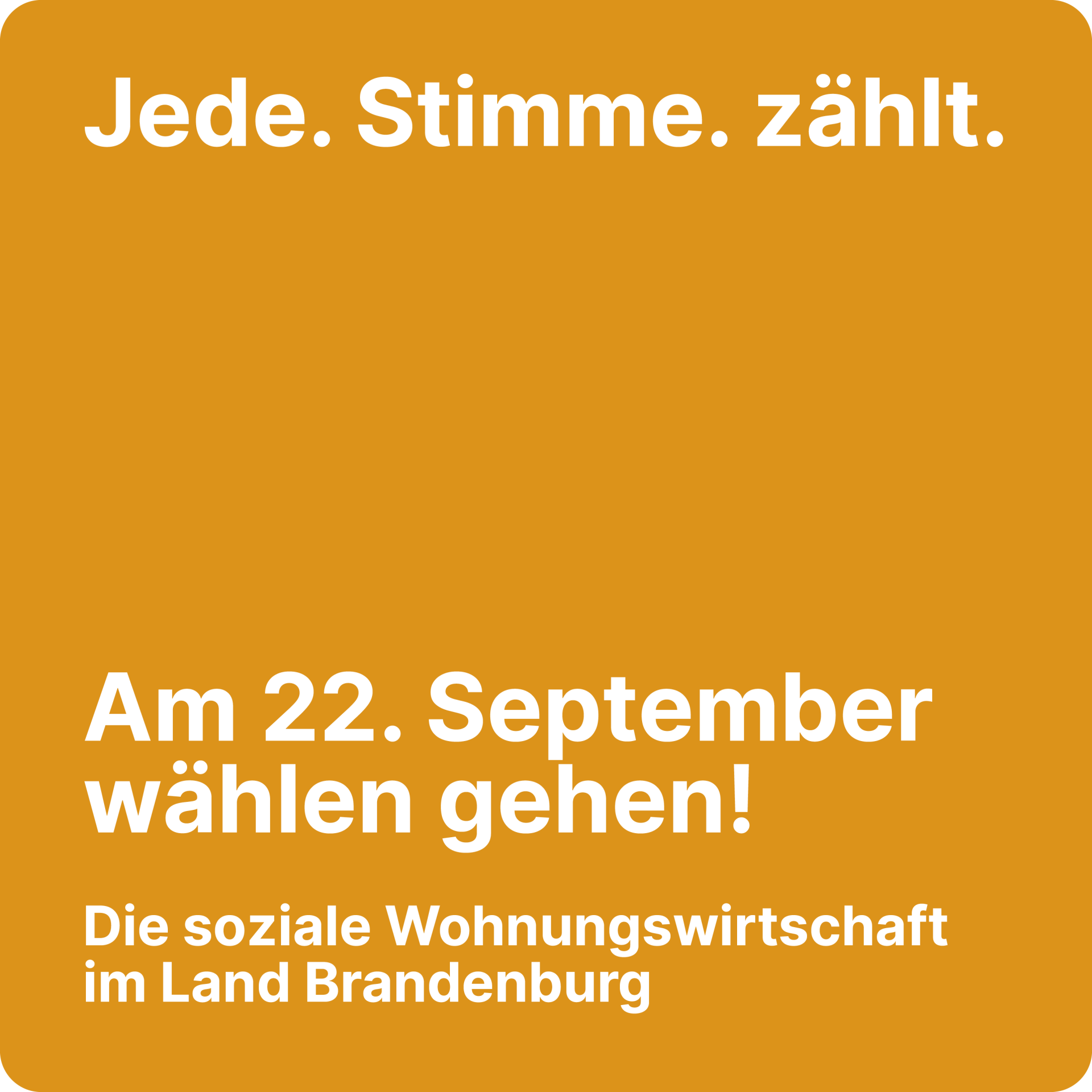 Landtagswahlen 2024 Brandenburg Kampagne BBU