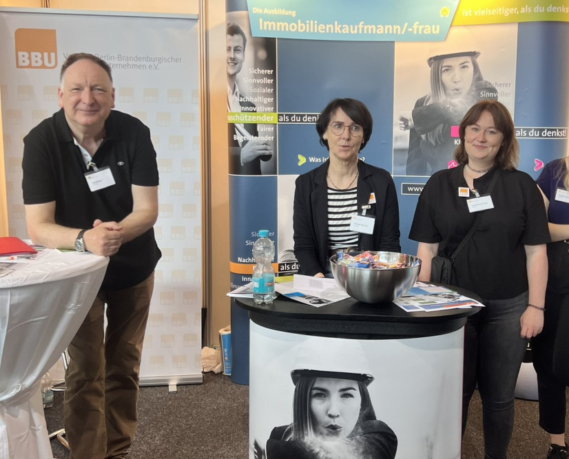 Das BBU-Team auf der Azubi-Messe in Cottbus 2024