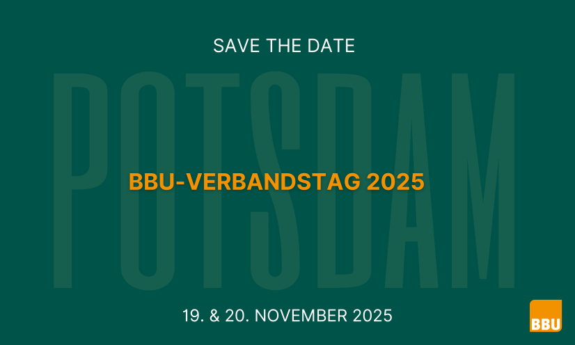 Save the Date BBU-Verbandstag 2025