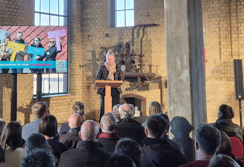 Maren Kern bei Energiesprong on tour Märkische Heimat