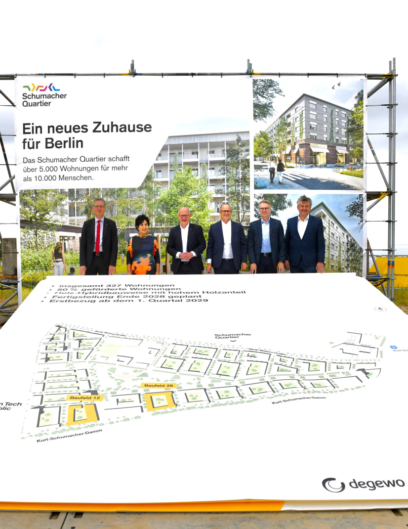 Projektstart Schumacher-Quartier degewo