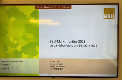 Verbandskonferenz BBU-Marktmonitor